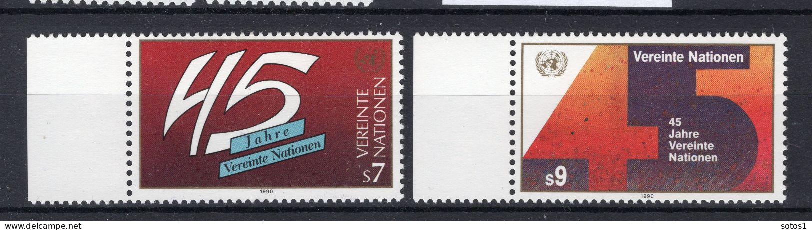 VERENIGDE NATIES-WENEN Yt. 108/109 MNH 1990 - Unused Stamps