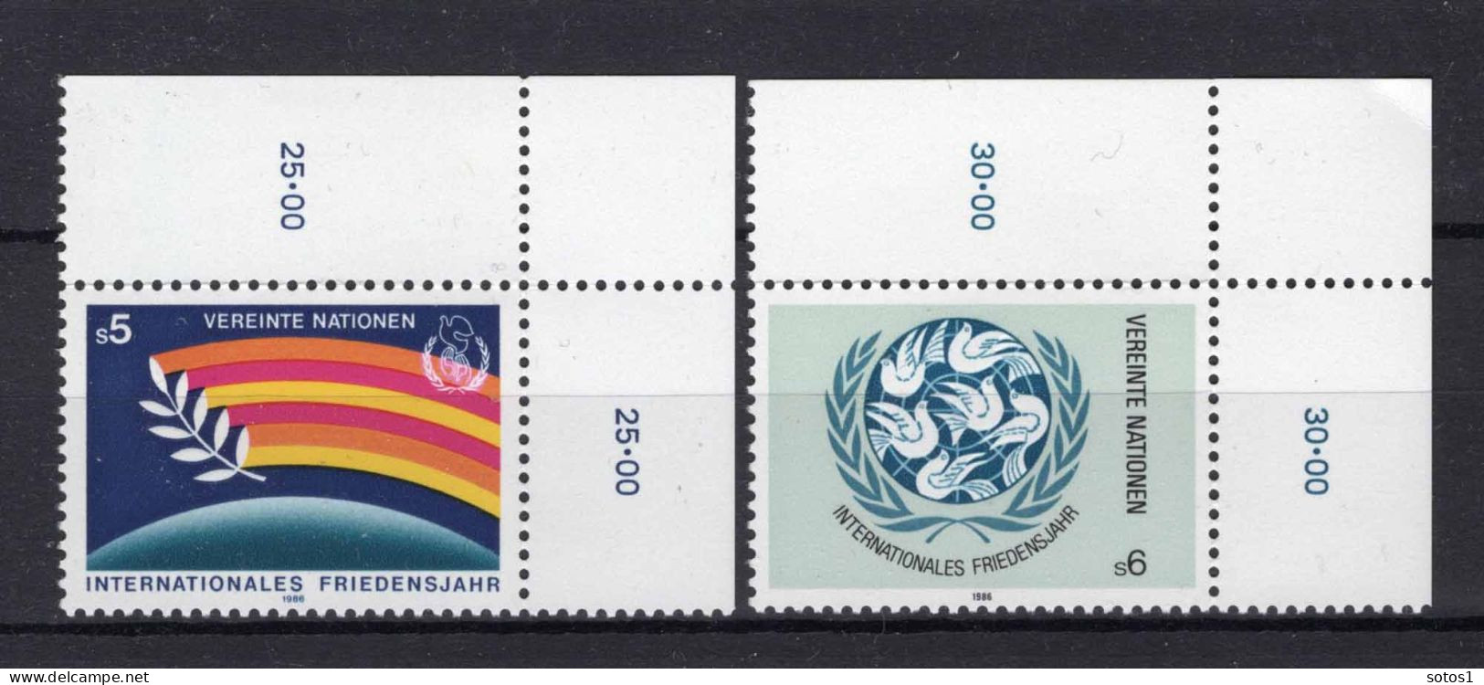 VERENIGDE NATIES-WENEN Yt. 62/63 MNH 1986 - Ongebruikt