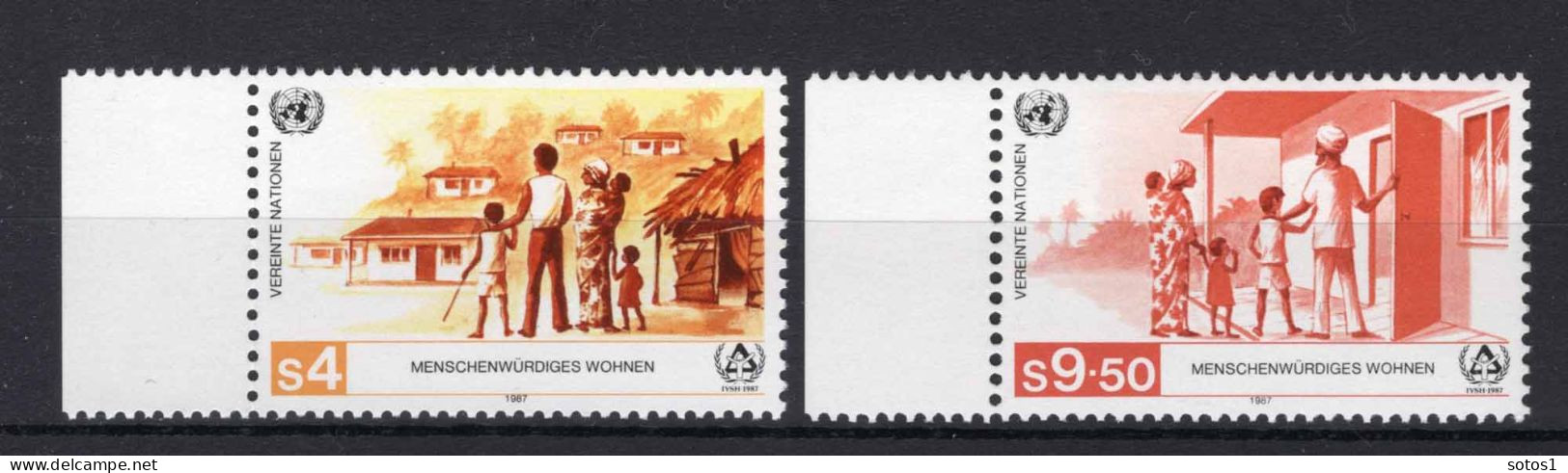 VERENIGDE NATIES-WENEN Yt. 69/70 MNH 1987 - Unused Stamps