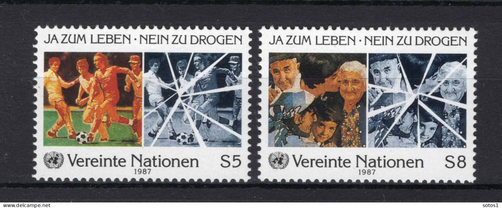 VERENIGDE NATIES-WENEN Yt. 71/72 MNH 1987 - Nuevos