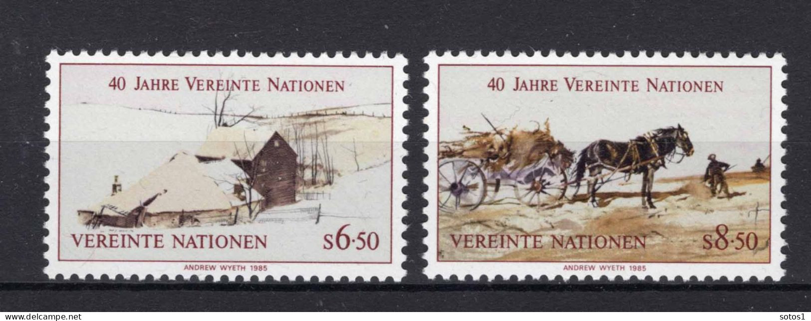 VERENIGDE NATIES-WENEN Yt. 51/52 MNH 1985 - Neufs