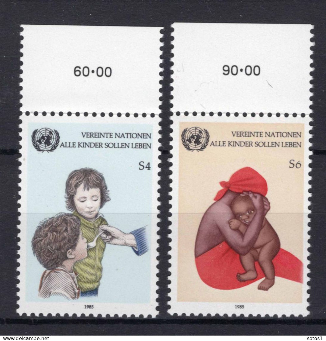 VERENIGDE NATIES-WENEN Yt. 53/54 MNH 1985 - Ungebraucht