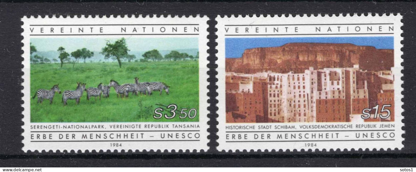 VERENIGDE NATIES-WENEN Yt. 41/42 MNH 1984 - Neufs