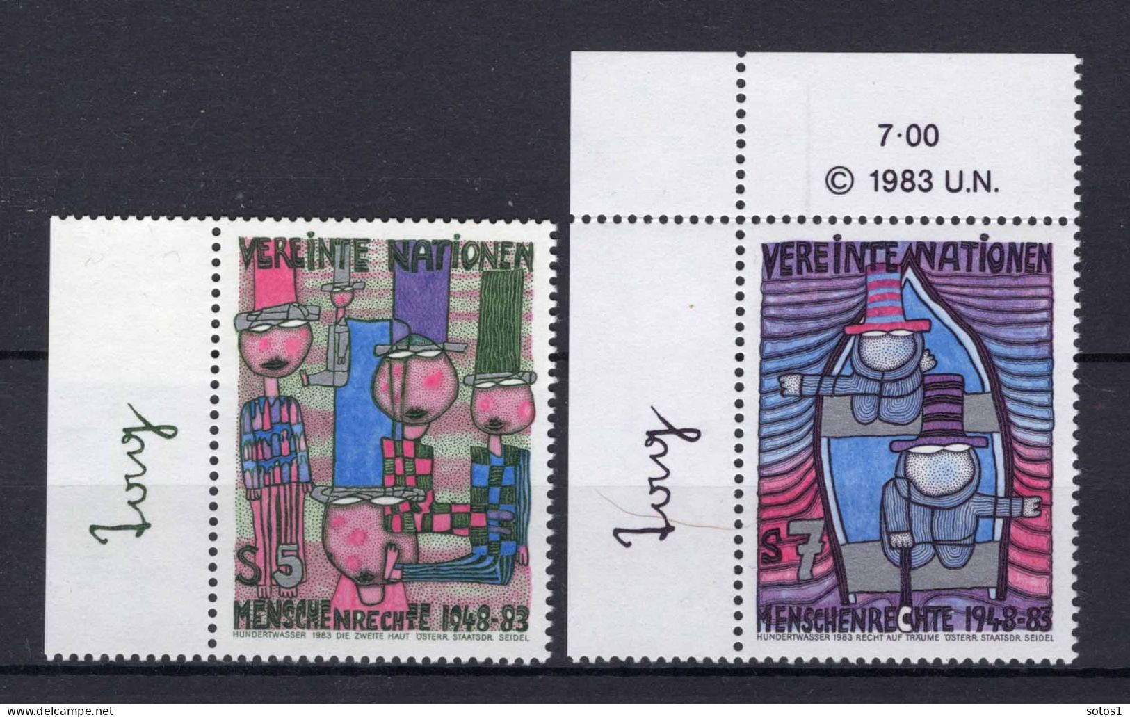 VERENIGDE NATIES-WENEN Yt. 36/37 MNH 1983 - Unused Stamps