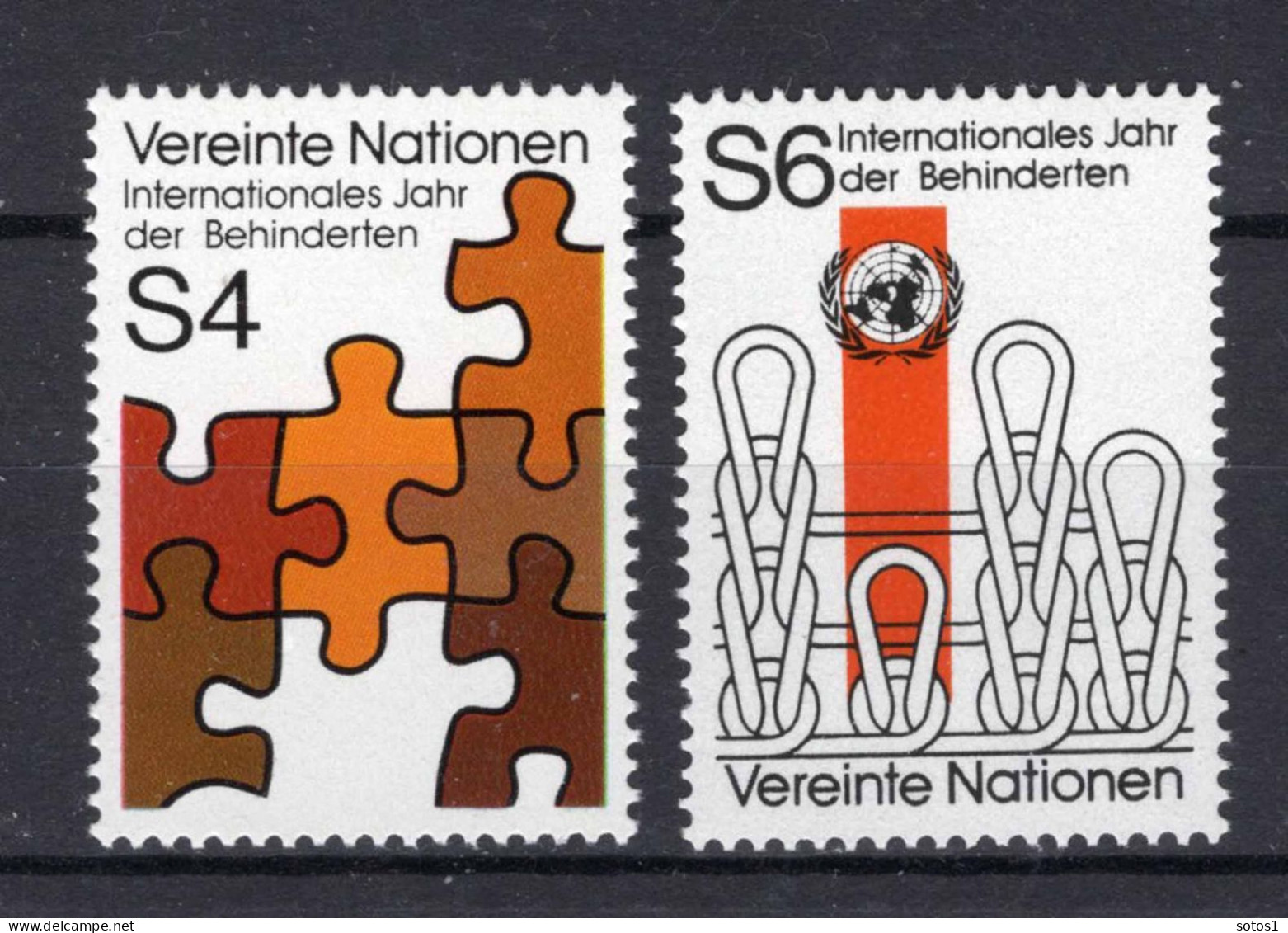 VERENIGDE NATIES-WENEN Yt. 17/18 MNH 1981 - Unused Stamps