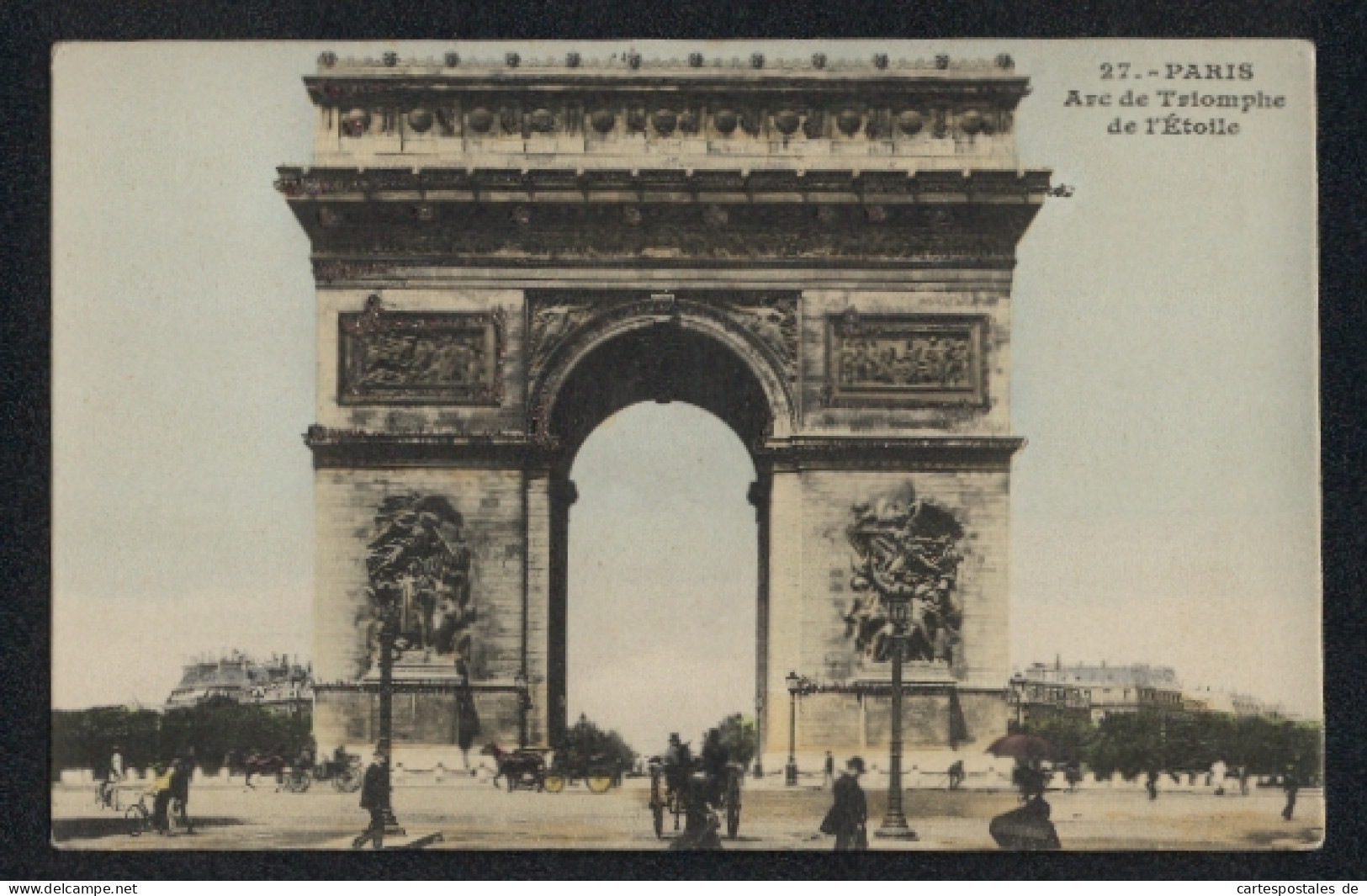 AK Paris, L`Arc De Triomphe De L`Étoile, Mit Glitzersteinen  - Other & Unclassified