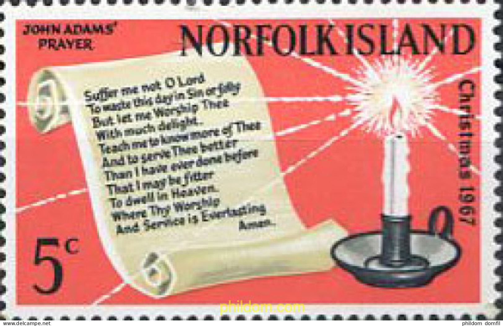 188182 MNH NORFOLK 1967 NAVIDAD - Norfolk Island