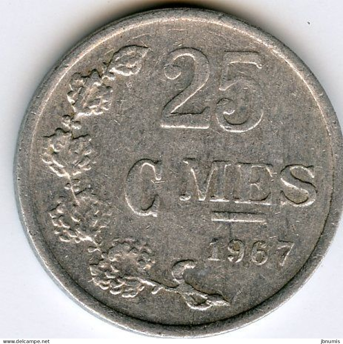 Luxembourg 25 Centimes 1967 KM 45a.1 - Luxembourg