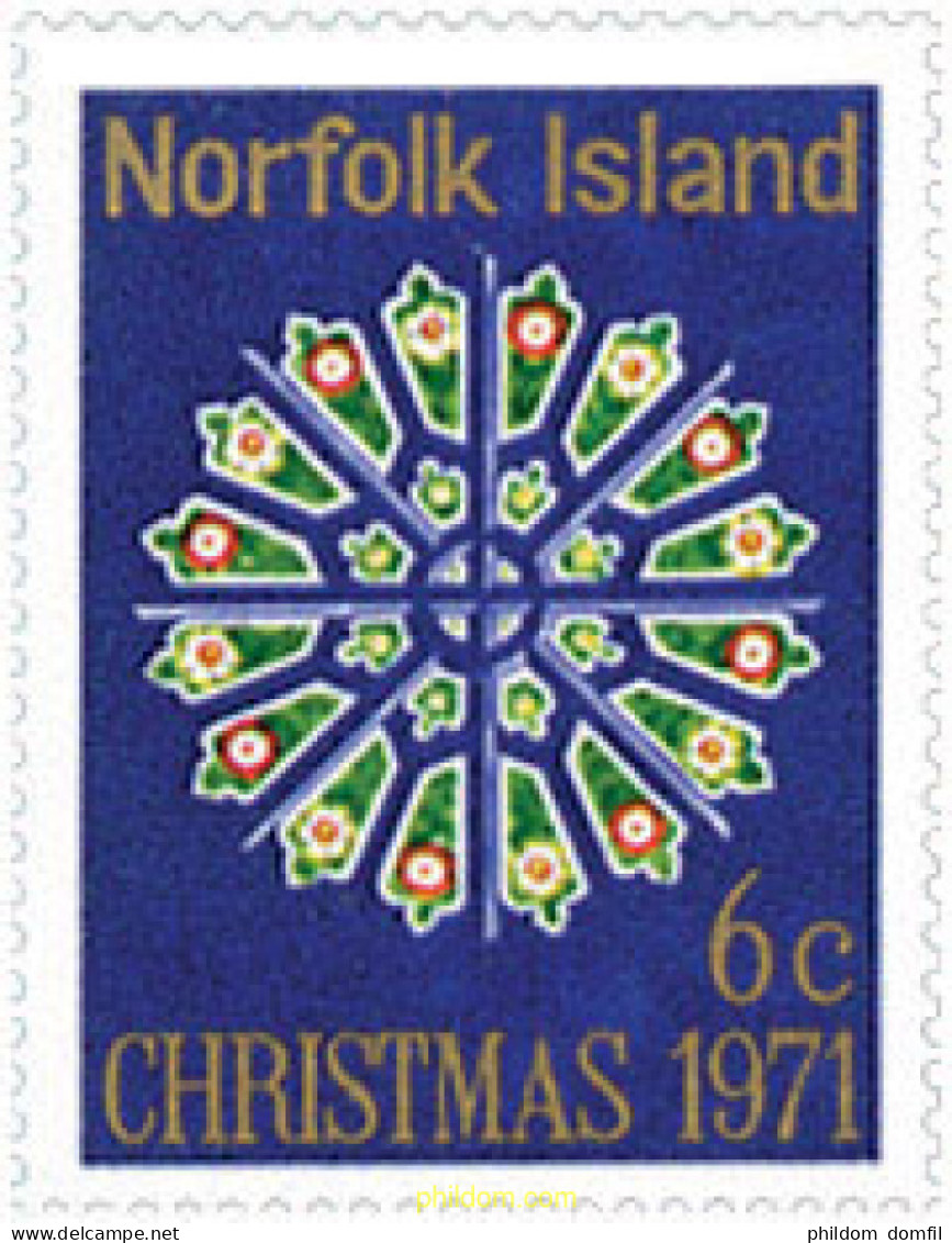73537 MNH NORFOLK 1971 NAVIDAD - Norfolk Eiland