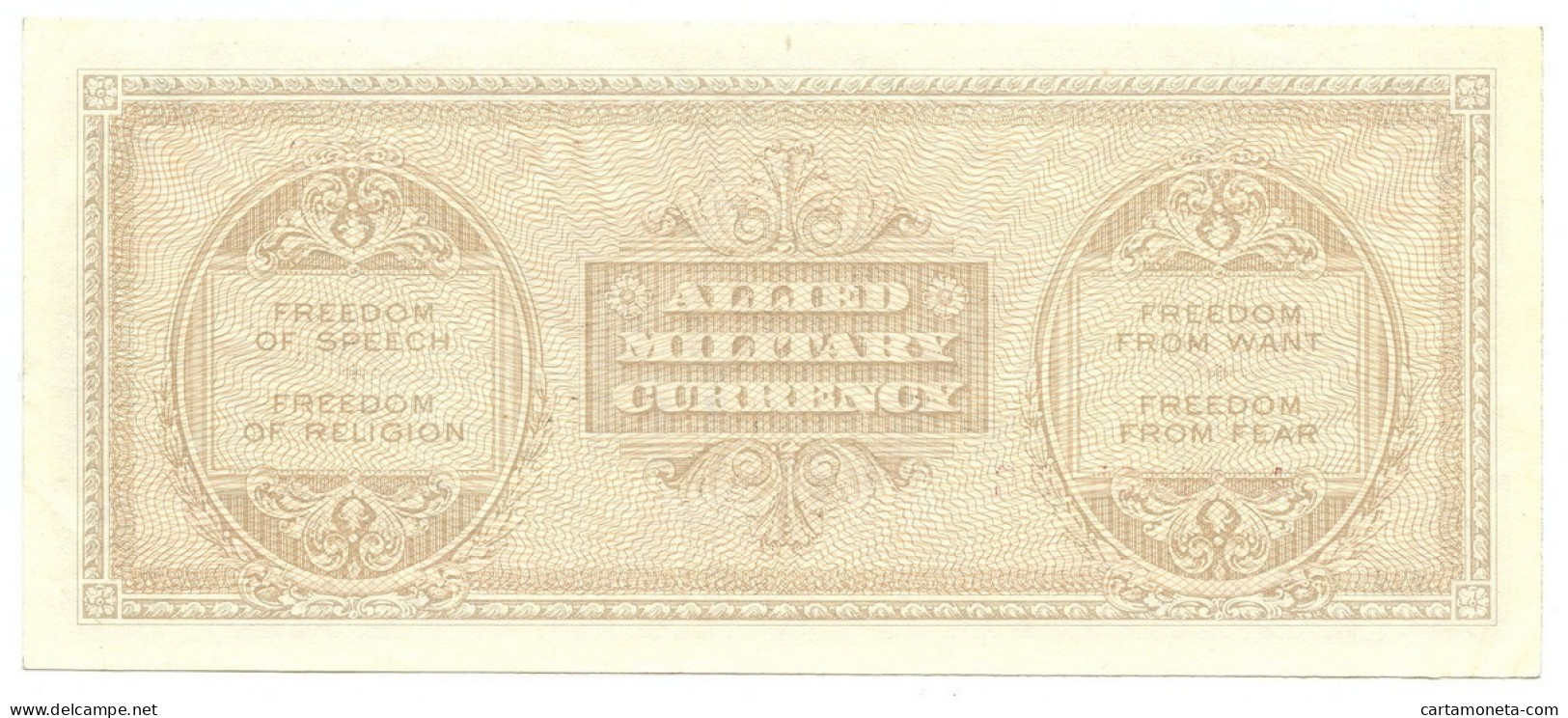 100 LIRE OCCUPAZIONE AMERICANA IN ITALIA BILINGUE FLC A-C 1943 A SPL+ - 2. WK - Alliierte Besatzung