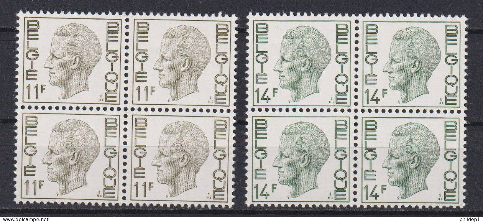 Belgique: COB N° 1822/23 En Bloc De 4 **, MNH, Neuf(s). TB !!! - Unused Stamps