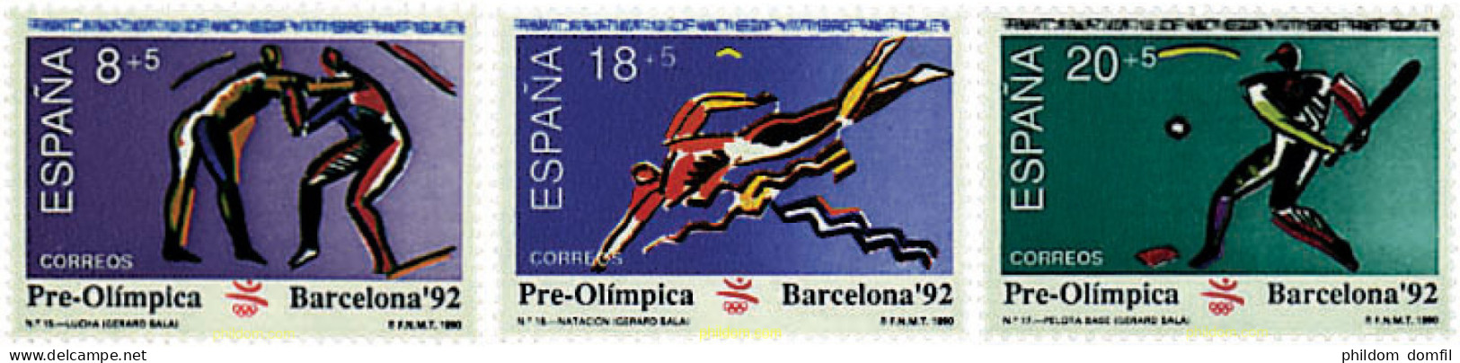 85851 MNH ESPAÑA 1990 25 JUEGOS OLIMPICOS VERANO BARCELONA 1992 - Neufs