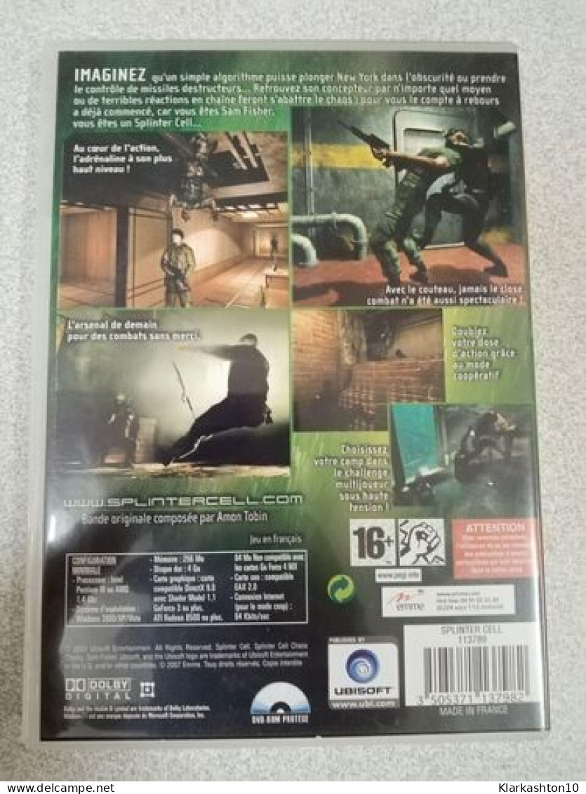 Dvd - Splinter Cell : Chaos Theory - Other & Unclassified