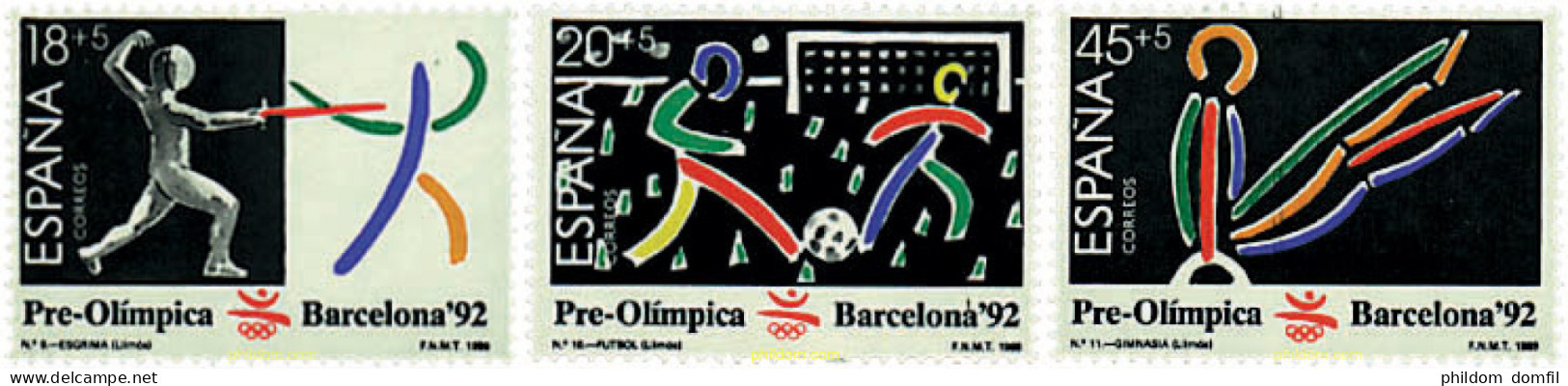 85831 MNH ESPAÑA 1989 25 JUEGOS OLIMPICOS VERANO BARCELONA 1992 - Unused Stamps