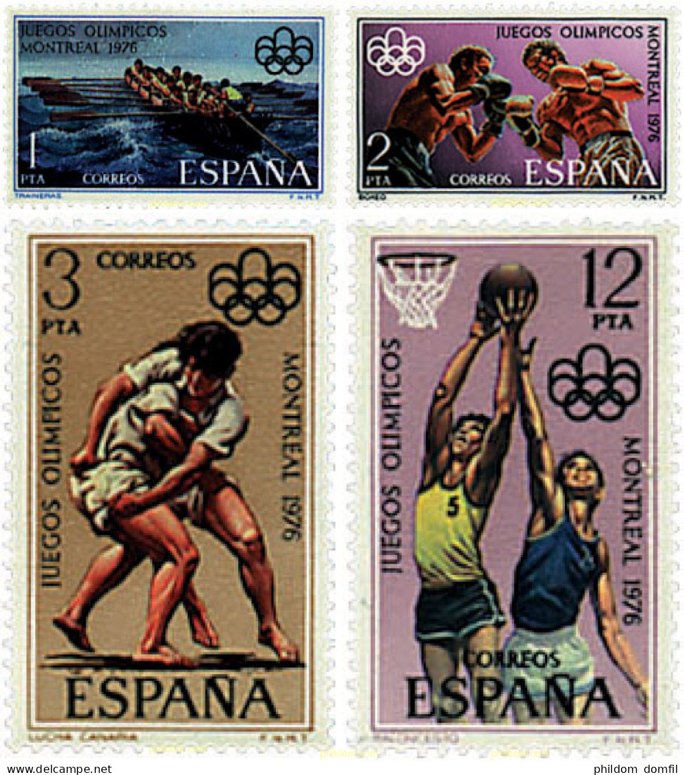 84974 MNH ESPAÑA 1976 21 JUEGOS OLIMPICOS VERANO MONTREAL 1976 - Unused Stamps