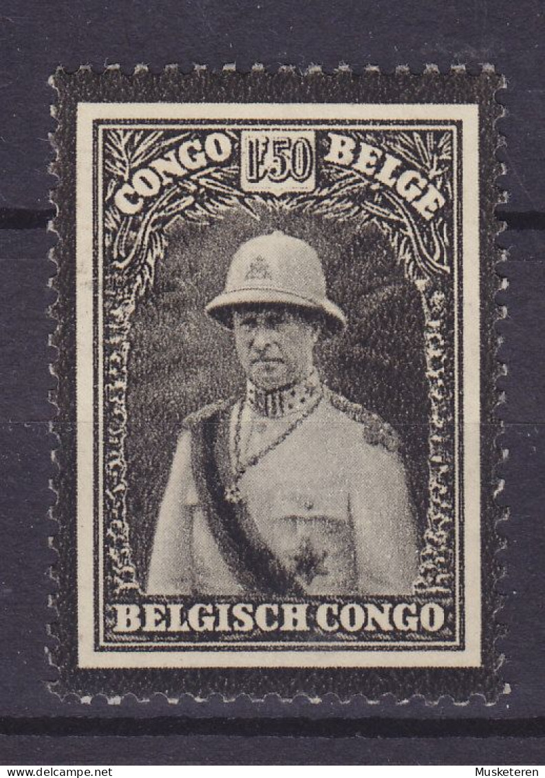 Belgian Congo 1934 Mi. 156, 1.50 Fr. Tod Von König Albert I., MH* - Neufs