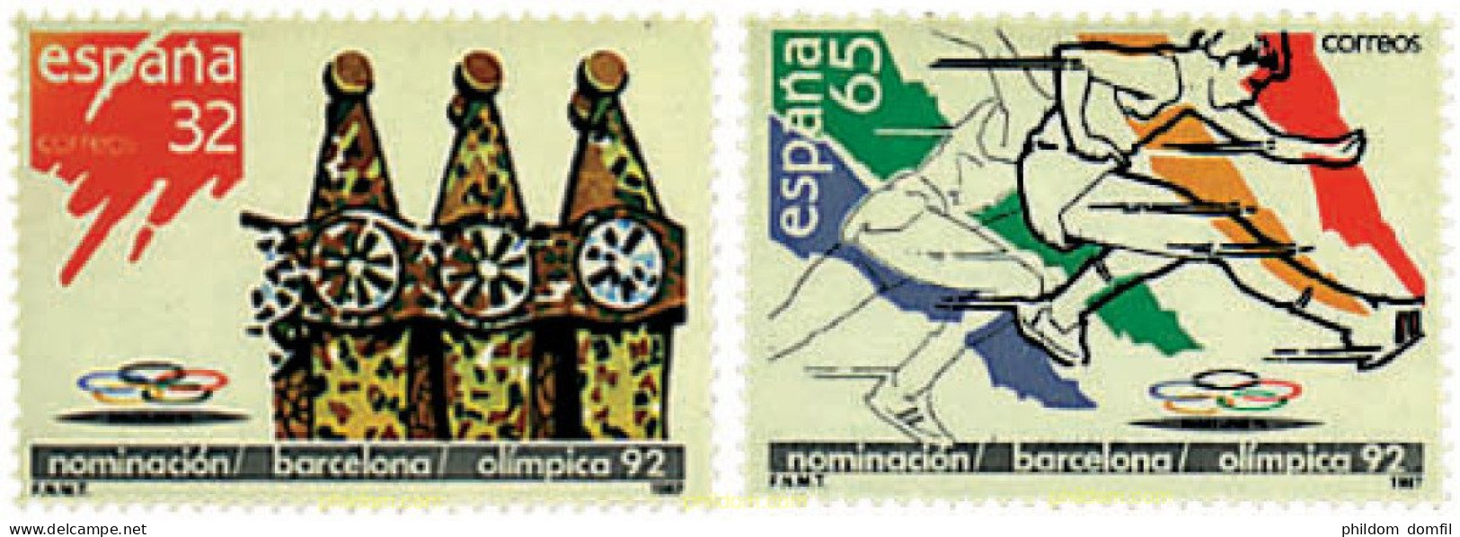 85157 MNH ESPAÑA 1987 25 JUEGOS OLIMPICOS VERANO BARCELONA 1992 - Unused Stamps