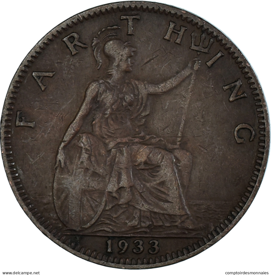 Monnaie, Grande-Bretagne, Farthing, 1933 - B. 1 Farthing