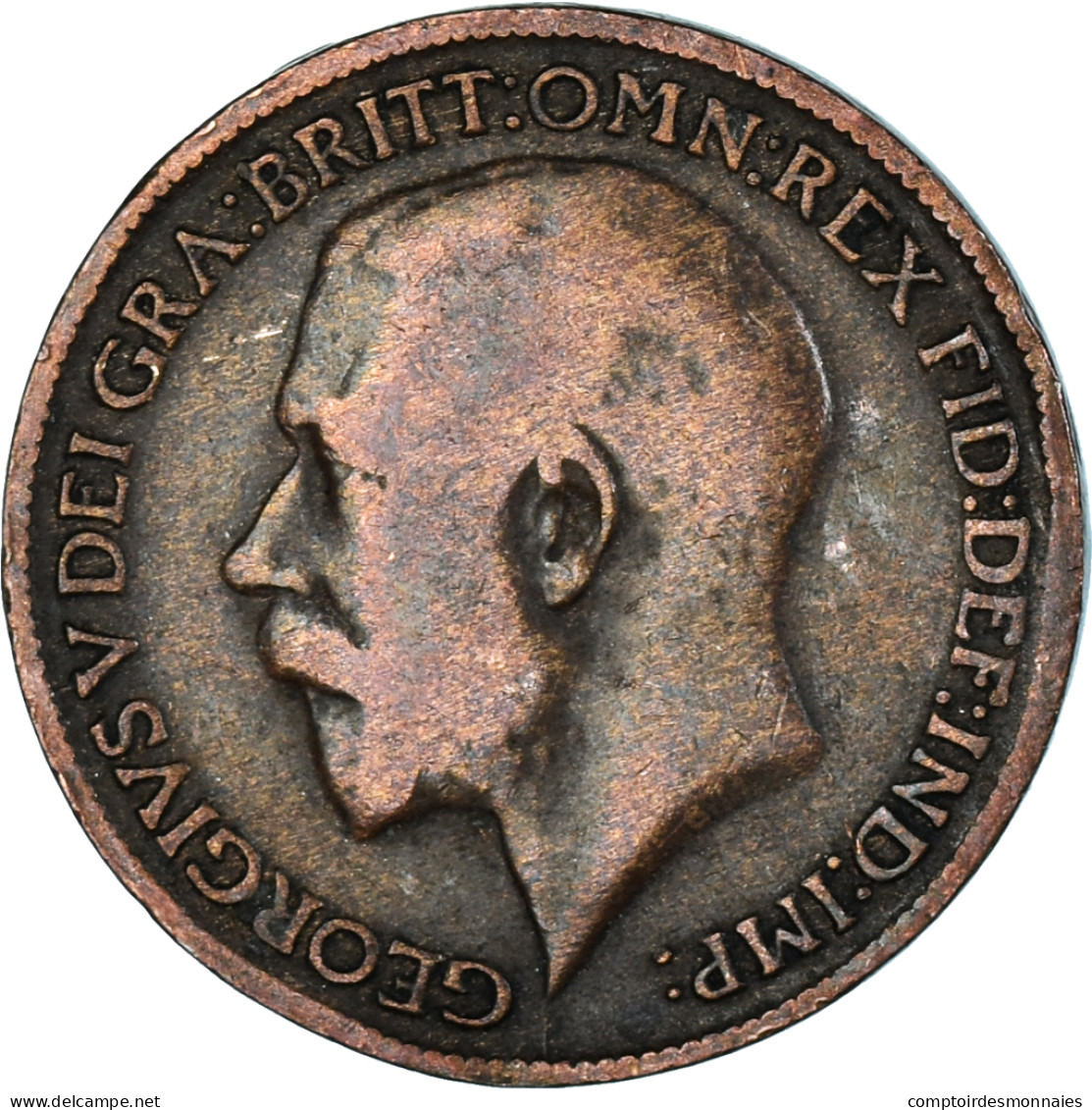 Monnaie, Grande-Bretagne, Farthing, 1913 - B. 1 Farthing
