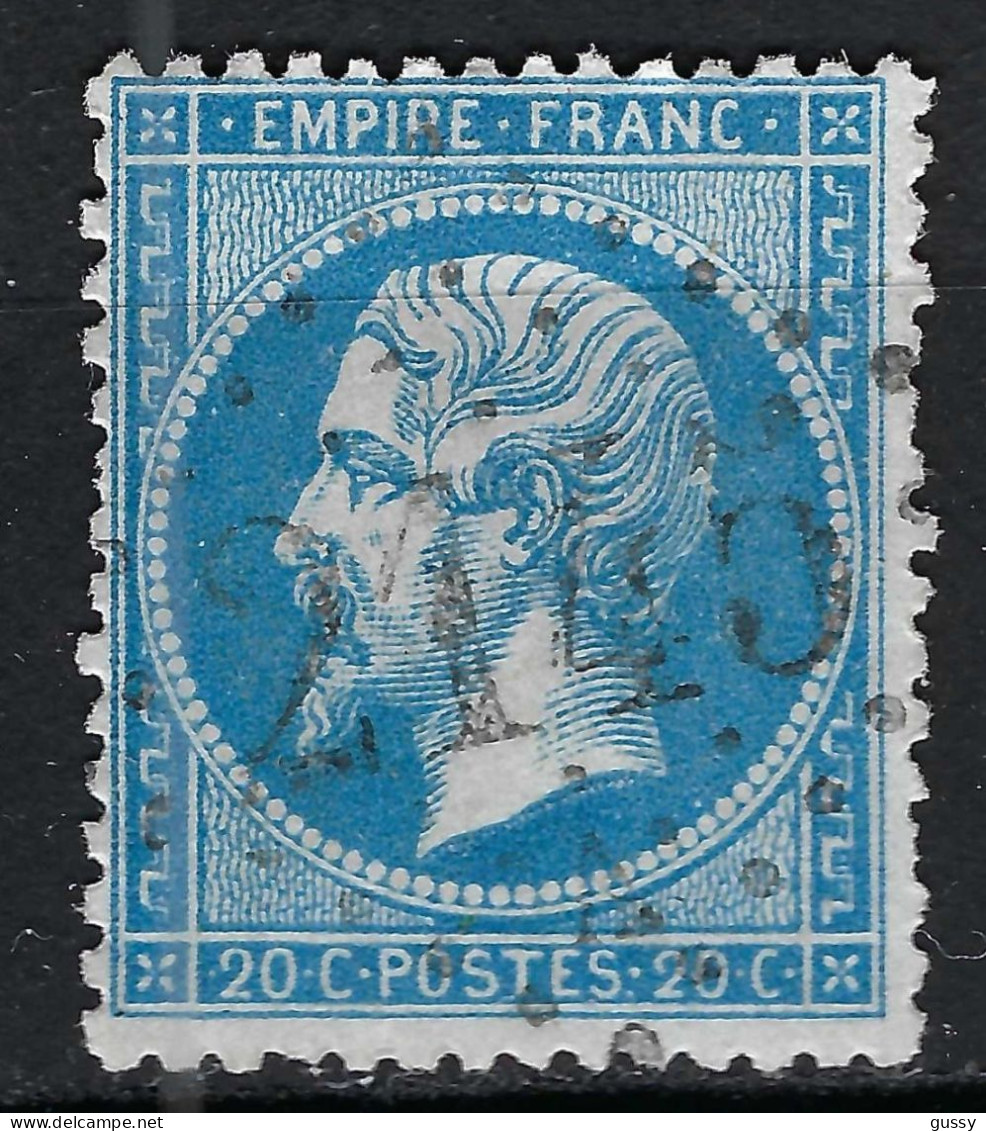 FRANCE Classique, B Obl. GC Des Villes Sur TP Isolés: GC 2145A (Lyon,1) Sur Y&T 22 - 1862 Napoleon III