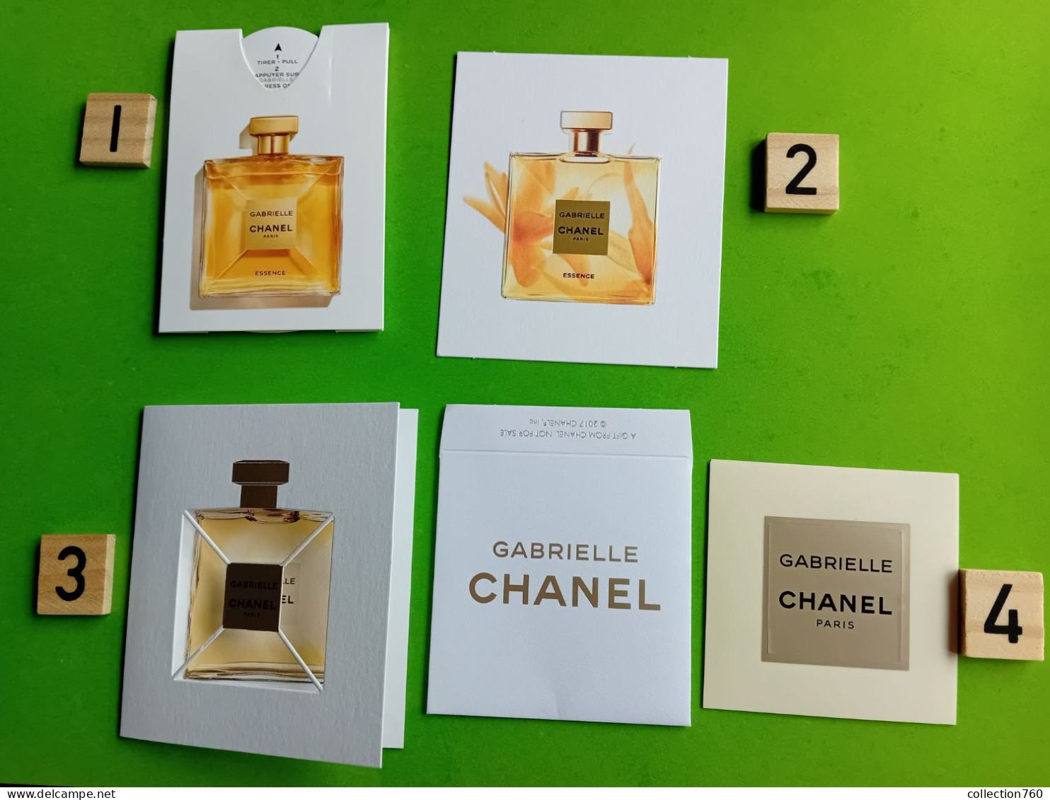 CHANEL    - 4 Cartes Parfumées - Modernes (à Partir De 1961)