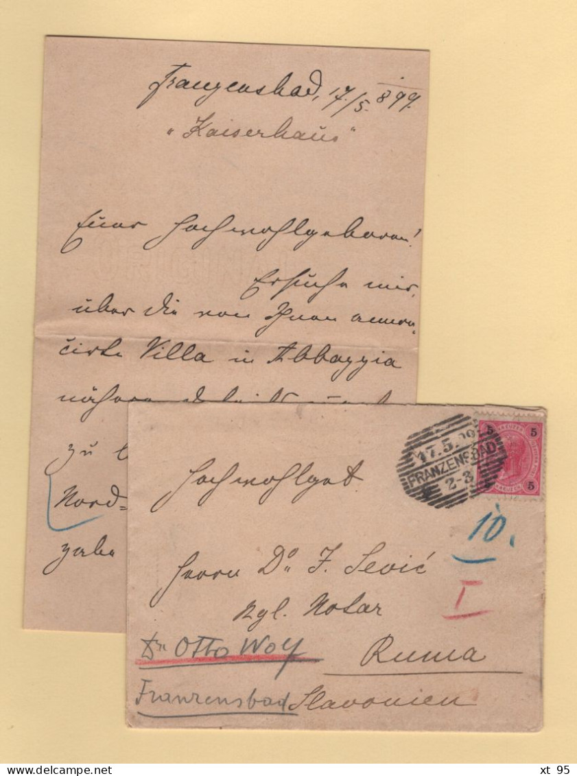 Autriche - Franzensbad - 1899 - Lettres & Documents