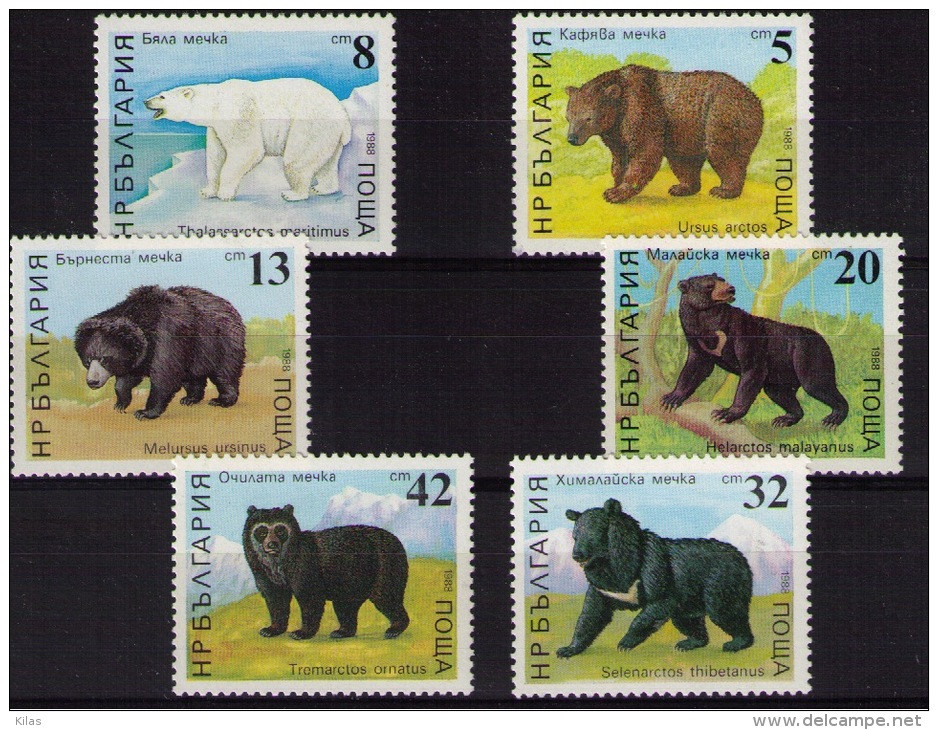 BULGARIA 1998 Bears MNH - Bears