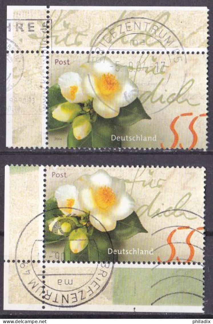 BRD 2004 Mi. Nr. 2414 O/used Eckrand Oben/unten (BRD1-8) - Oblitérés