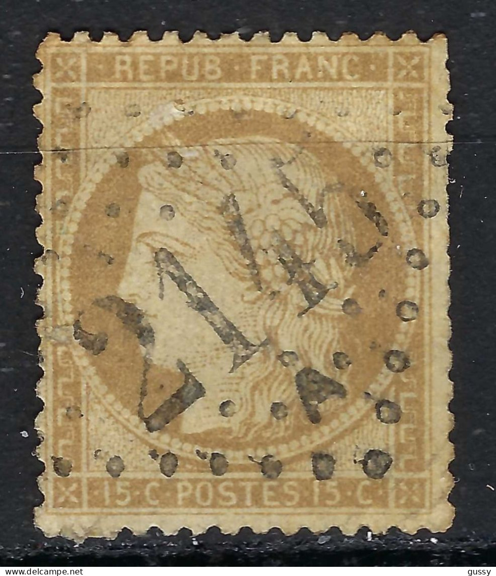 FRANCE Classique, B Obl. GC Des Villes Sur TP Isolés: GC 2145A (Lyon,1) Sur Y&T 59 - 1871-1875 Ceres