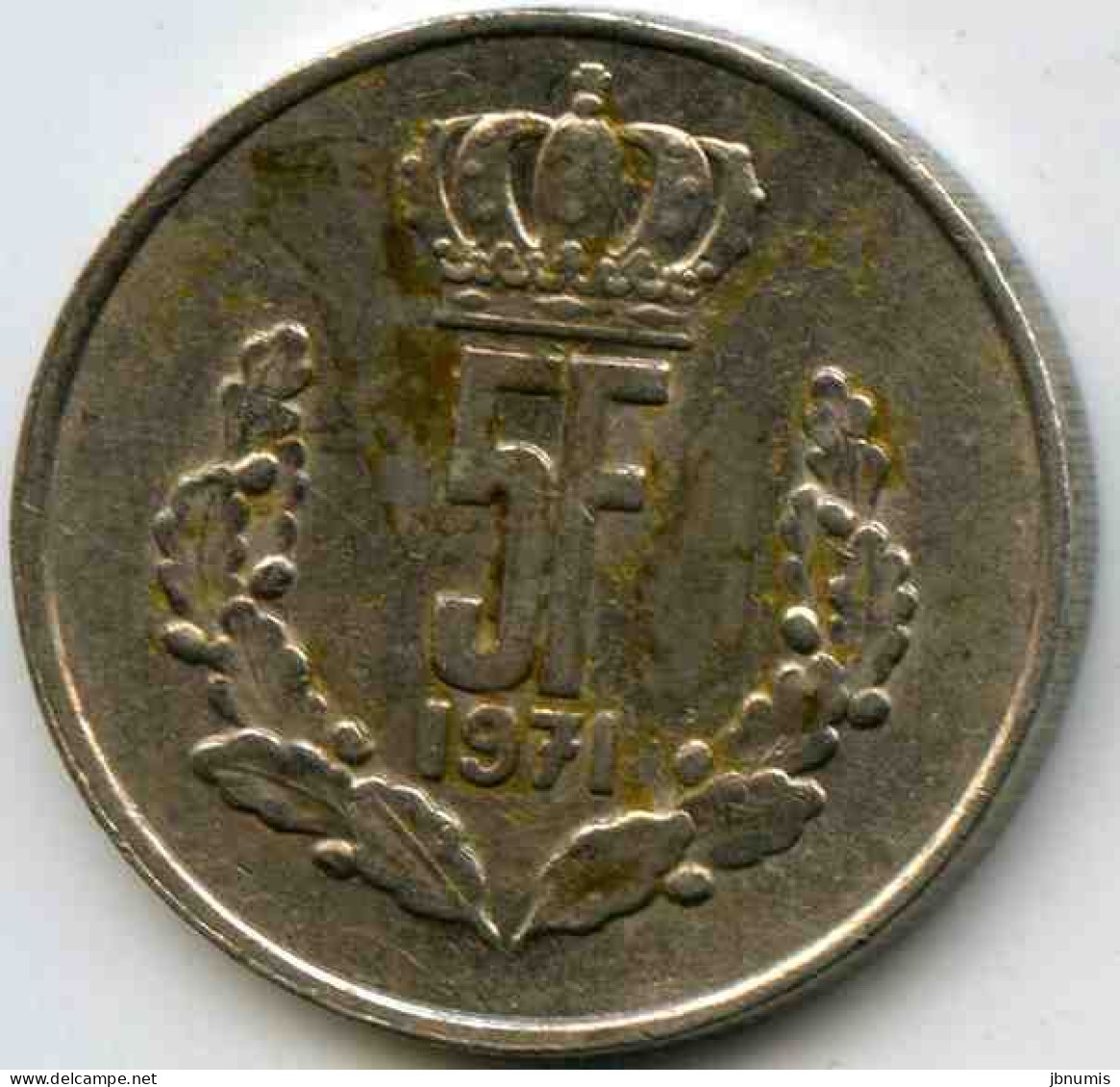 Luxembourg 5 Francs 1971 KM 56 - Luxemburg