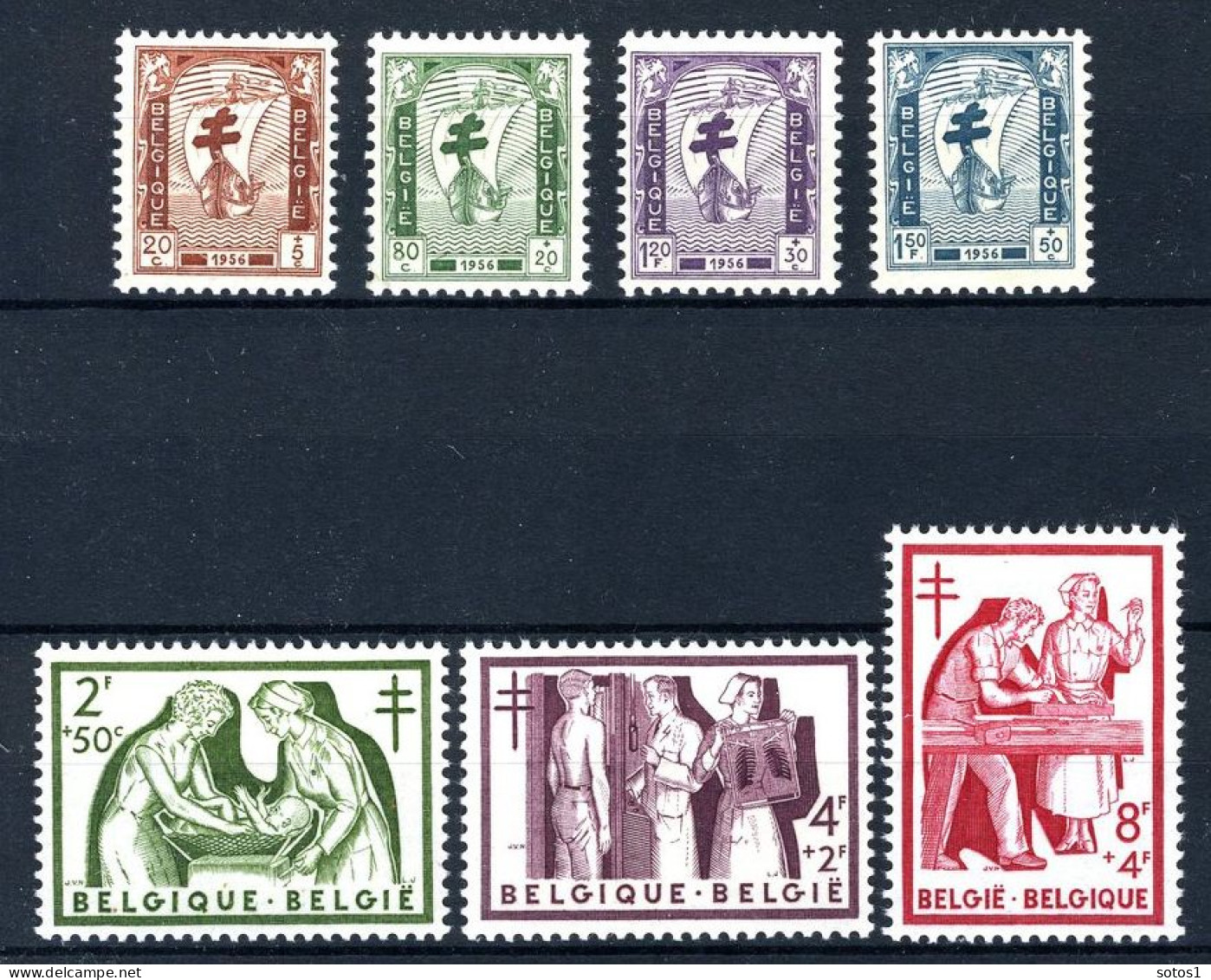 998/1004 MNH 1956 - Antiteringzegels. - Ungebraucht