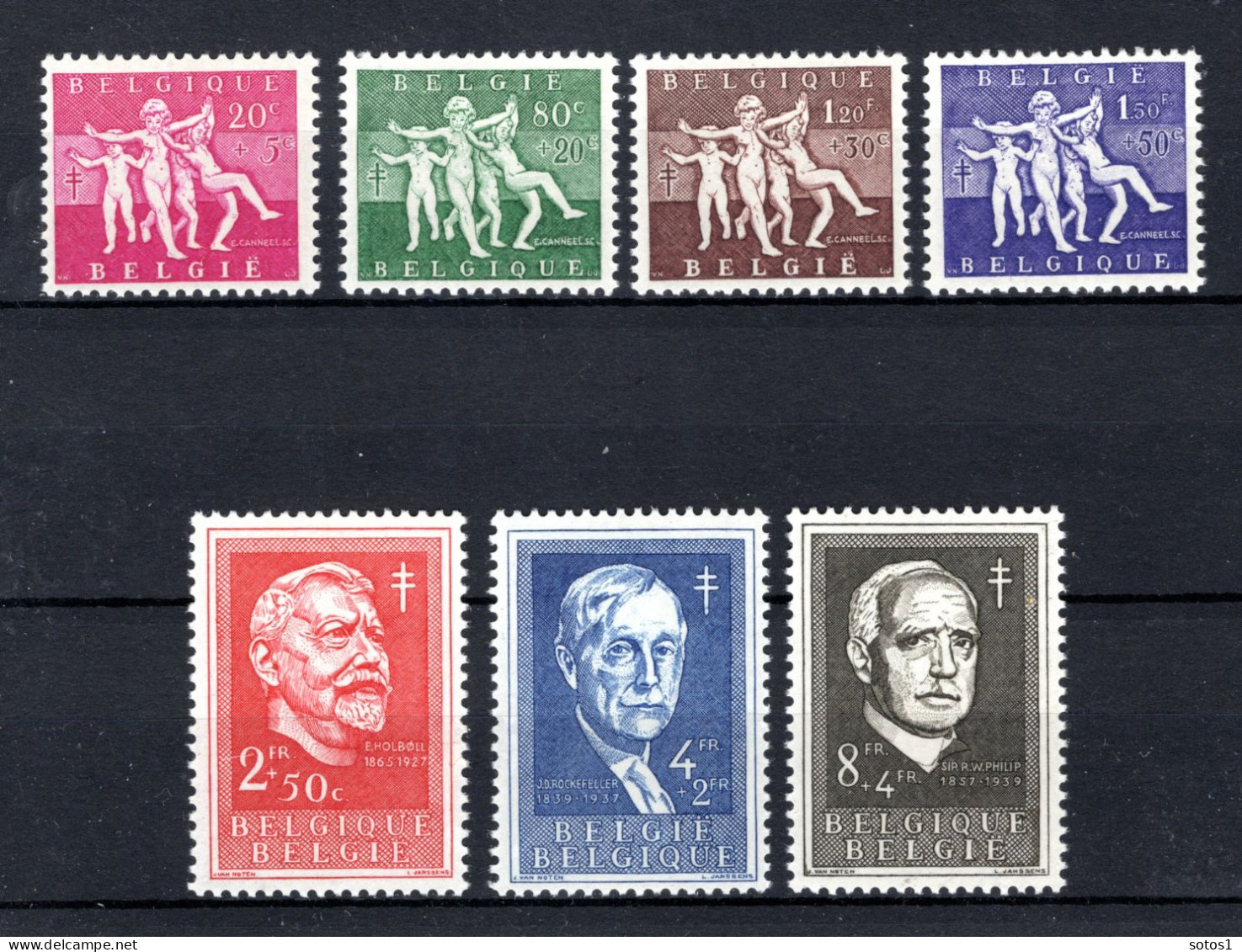 979/985 MNH 1955 - Antiteringzegels. - Neufs