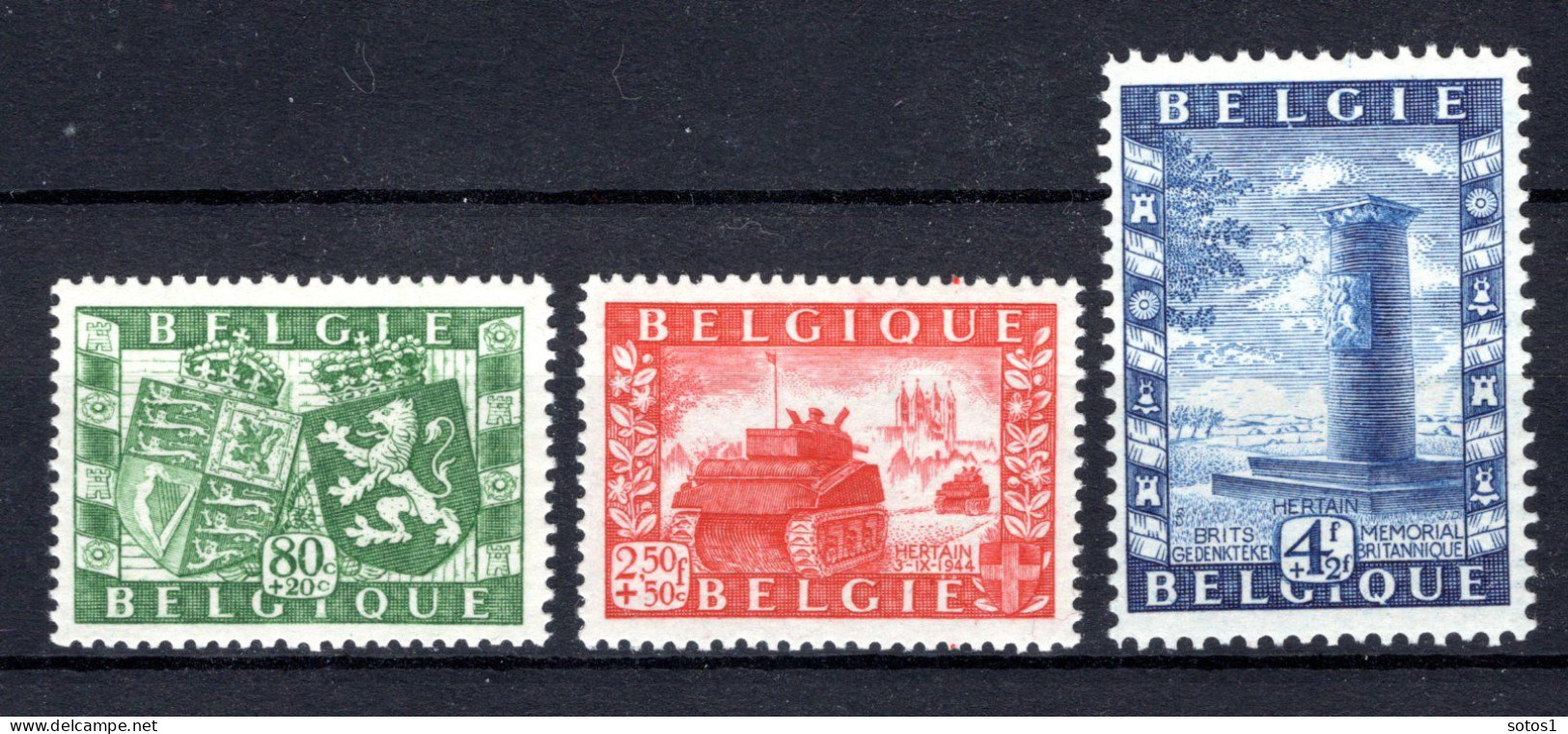 823/825 MNH 1950 - Genootschap België - Groot-Brittannië. - Unused Stamps
