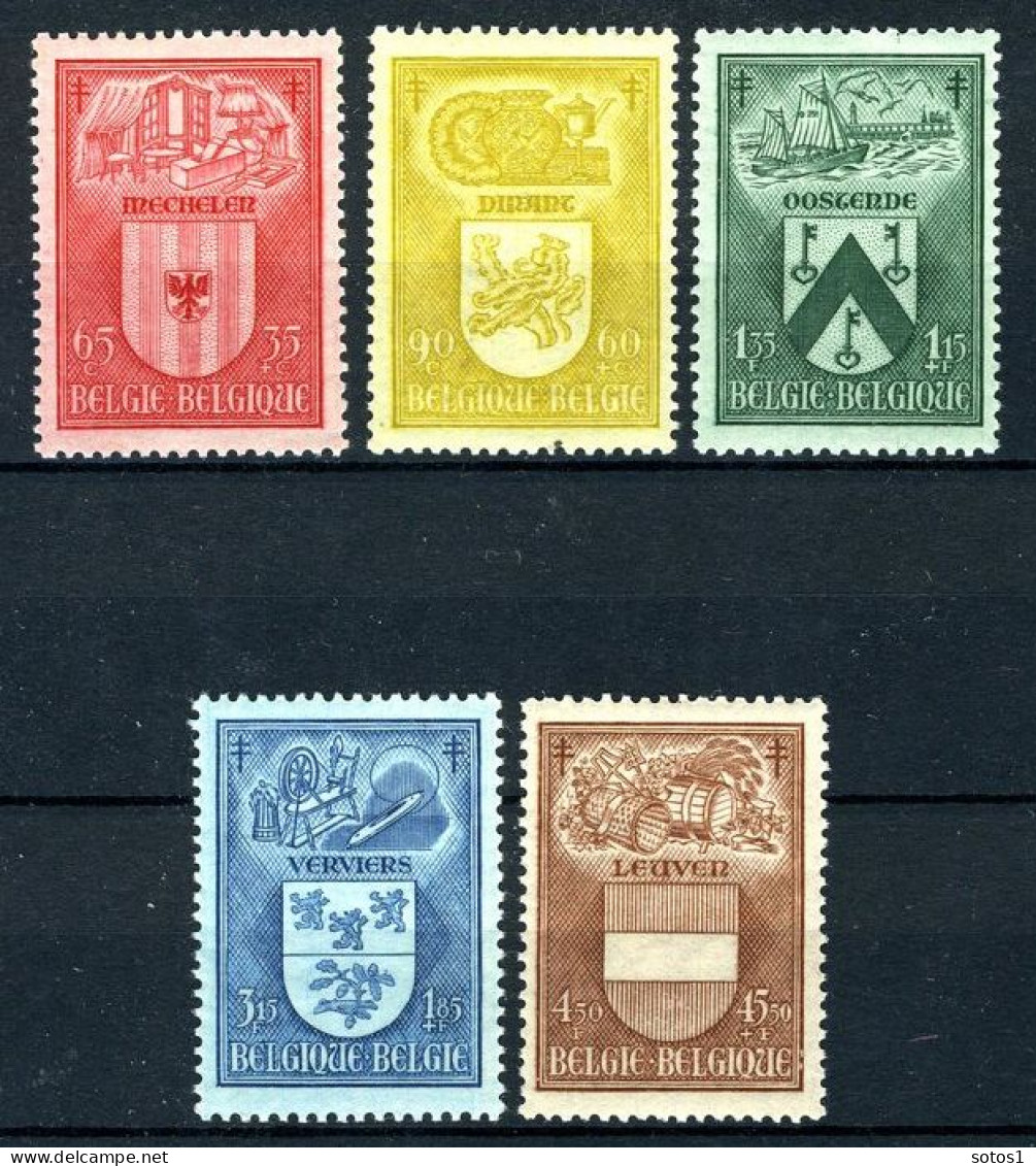 743/747 MNH 1946 - Wapenschilden. - Unused Stamps