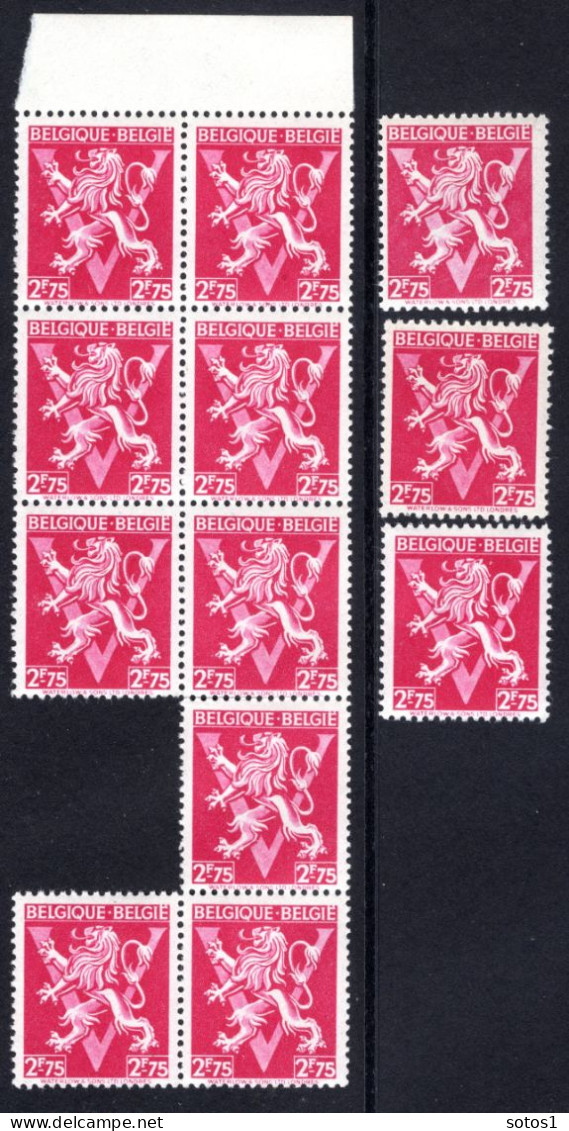 685 MNH** 1944 - Herhaldieke Leeuw Met Grote V (12 Stuks) - Unused Stamps