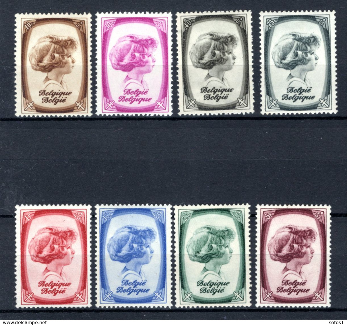 488/495 MNH 1938 - Tuberculosebestrijding. - Unused Stamps