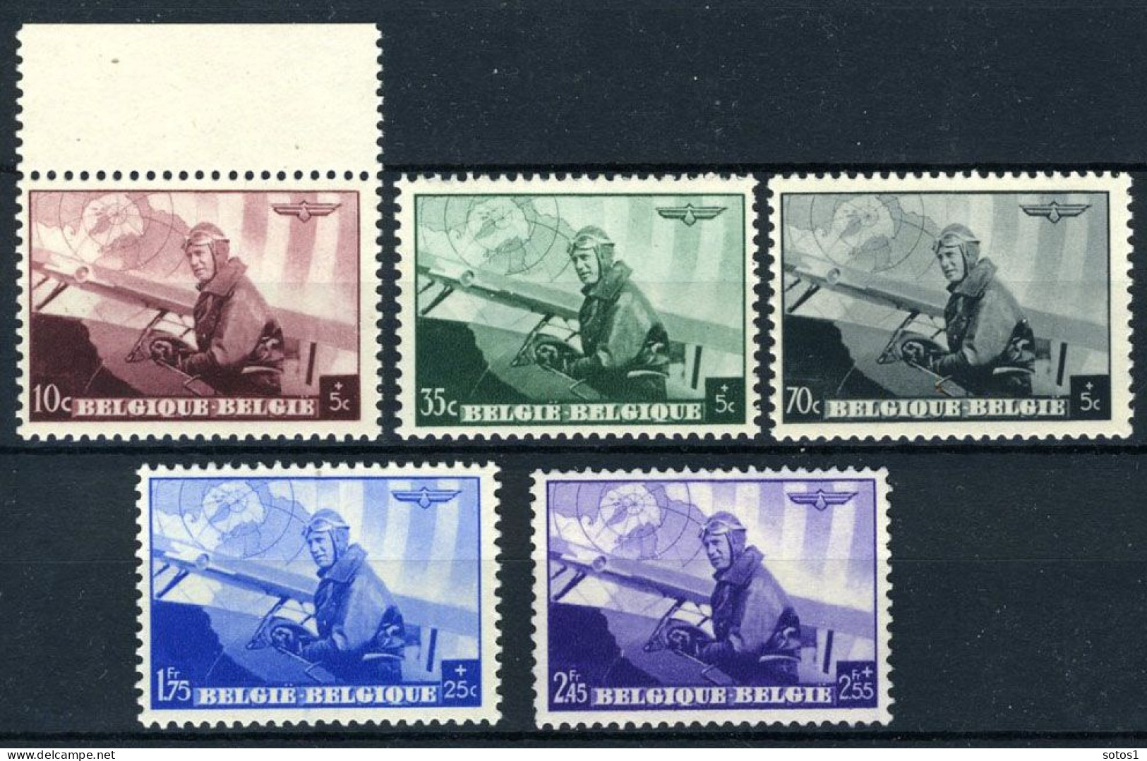 466/470 MNH 1938 - Luchtpostvervoer. - Unused Stamps