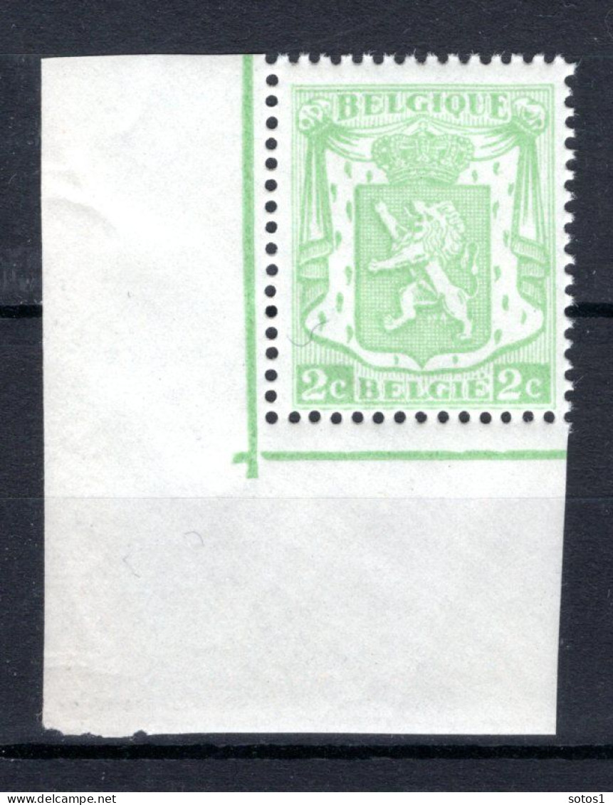 418A-V MNH 1935 - Klein Staatswapen WITTE VLEK AAN POOT -3 - 1935-1949 Petit Sceau De L'Etat