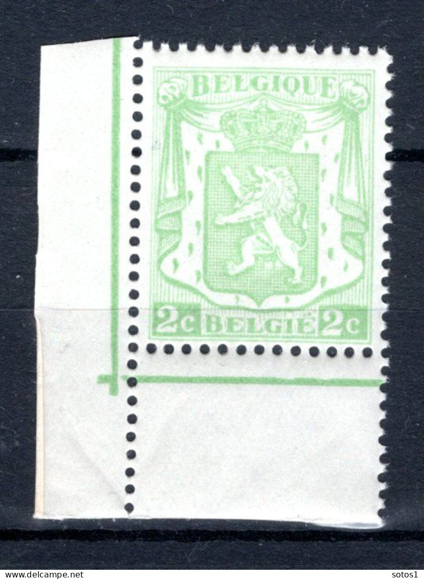 418A-V MNH 1935 - Klein Staatswapen WITTE VLEK AAN POOT -1 - 1935-1949 Sellos Pequeños Del Estado