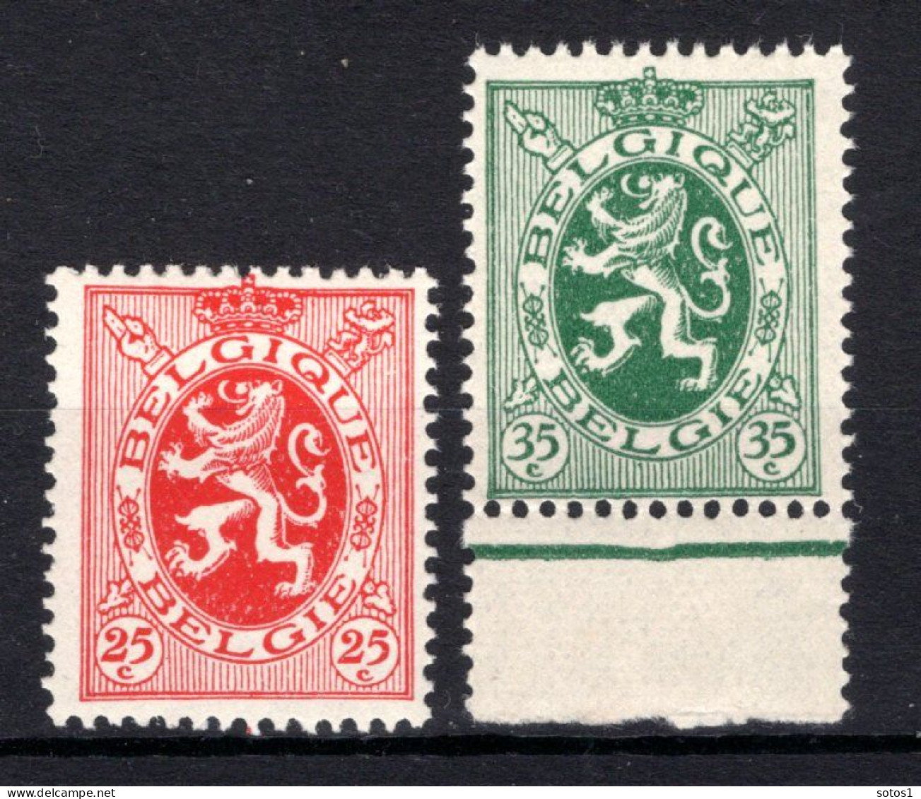 282/283 MNH 1929 - Heraldieke Leeuw - 1929-1937 Heraldieke Leeuw