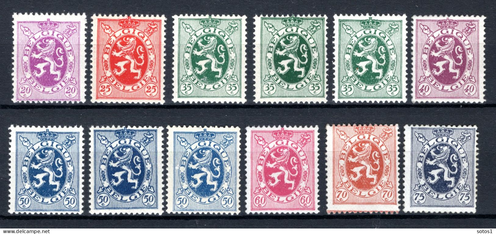 281/288 MNH 1929 - Heraldieke Leeuw  - 1929-1937 Heraldic Lion