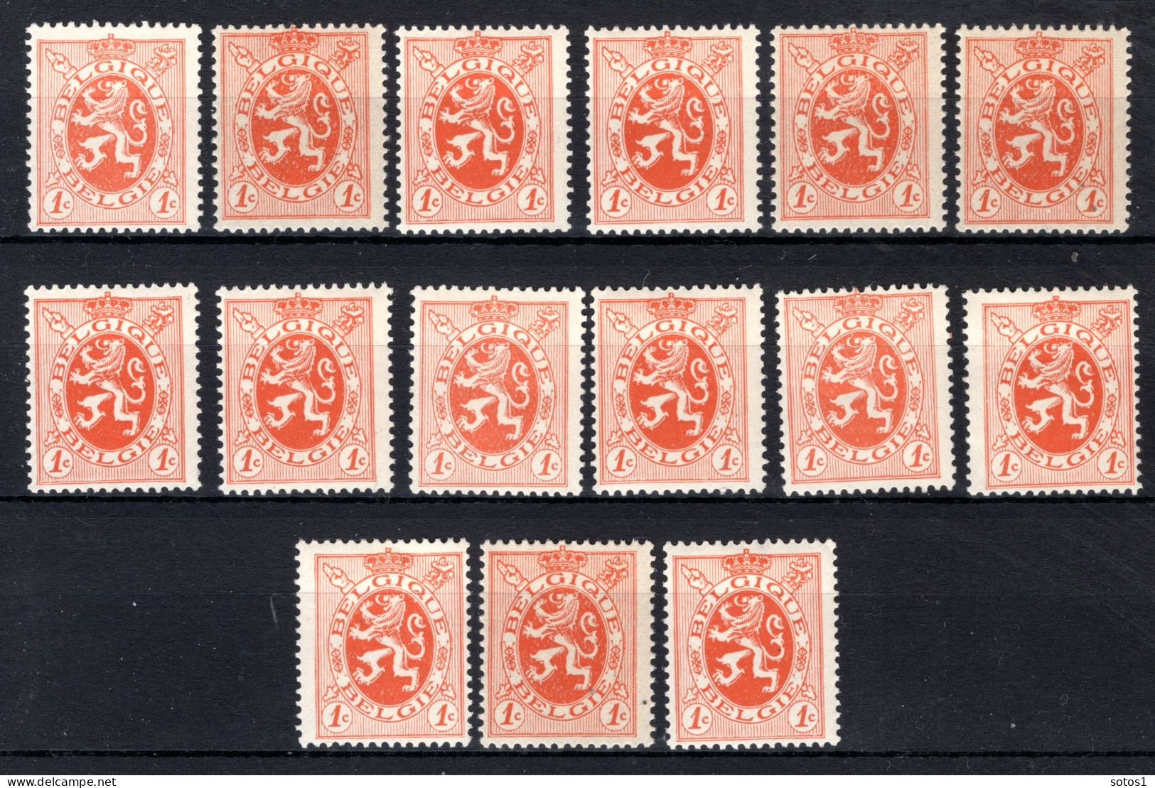 276 MNH 1929 - Heraldieke Leeuw (15 Stuks) - 1929-1937 Heraldic Lion