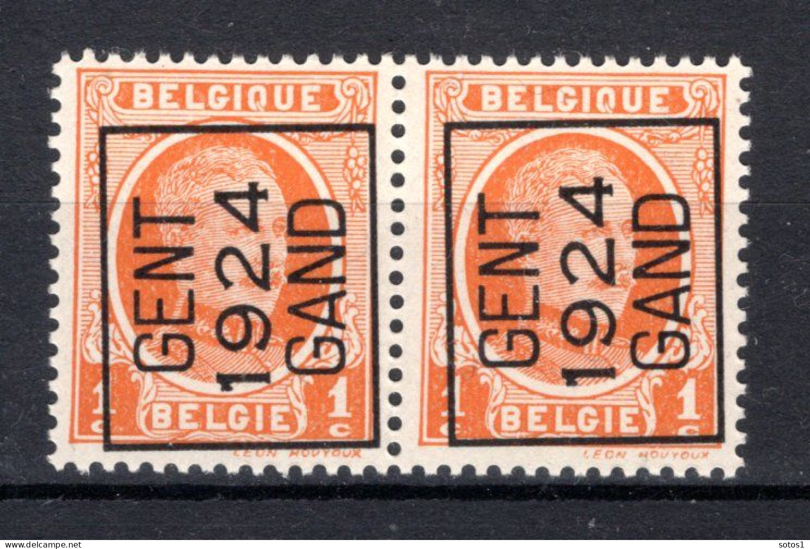 PRE94A MNH** 1924 - GENT 1924 GAND (2 Stuks) - Typo Precancels 1922-31 (Houyoux)