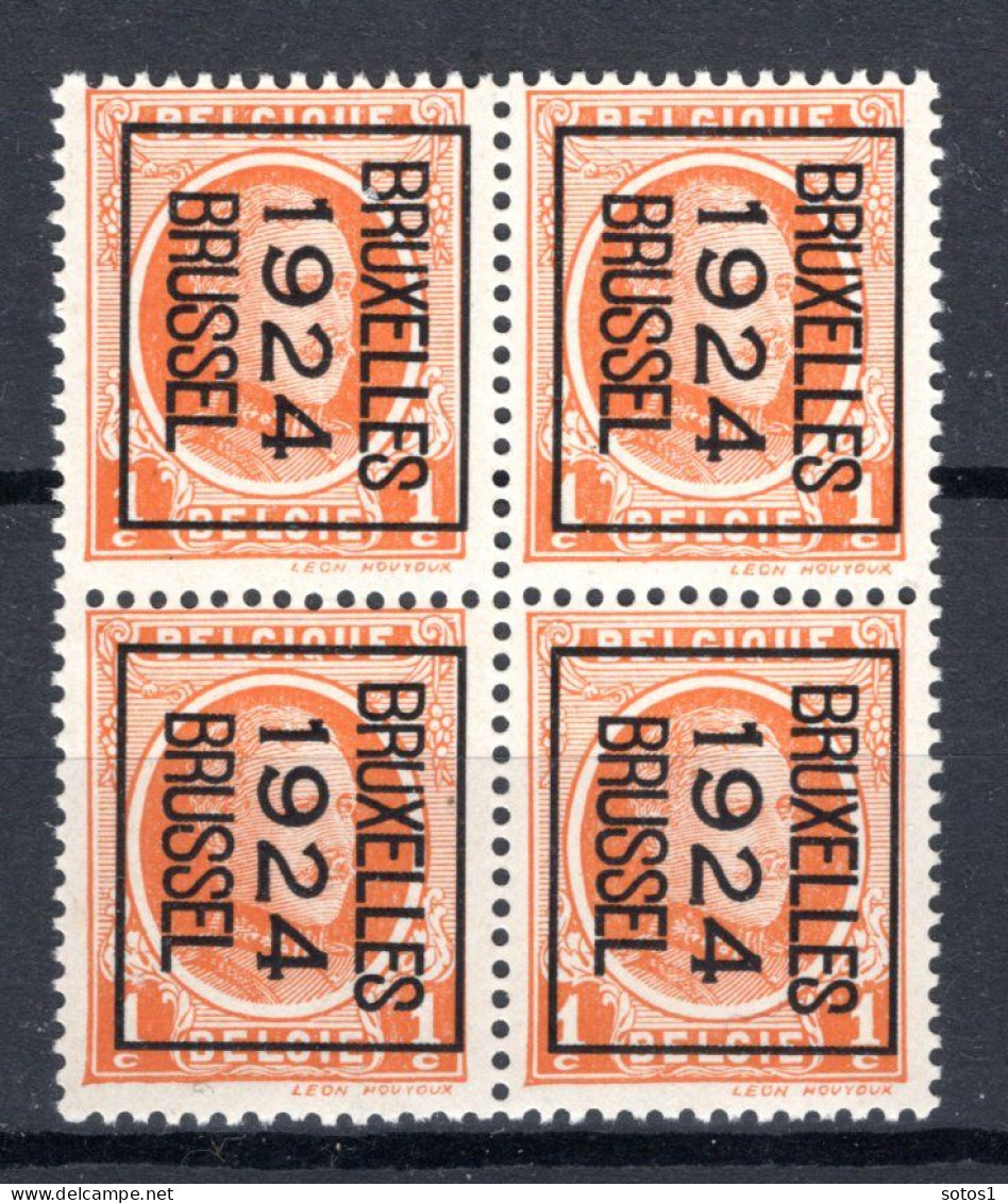 PRE92B MNH** 1924 - BRUXELLES 1924 BRUSSEL (4stuks)  - Typos 1922-31 (Houyoux)