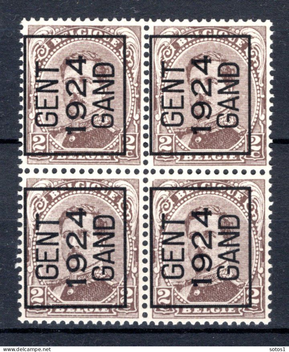 PRE90A MNH** 1924 - GENT 1924 GAND (4 Stuks) - Typos 1922-26 (Albert I)
