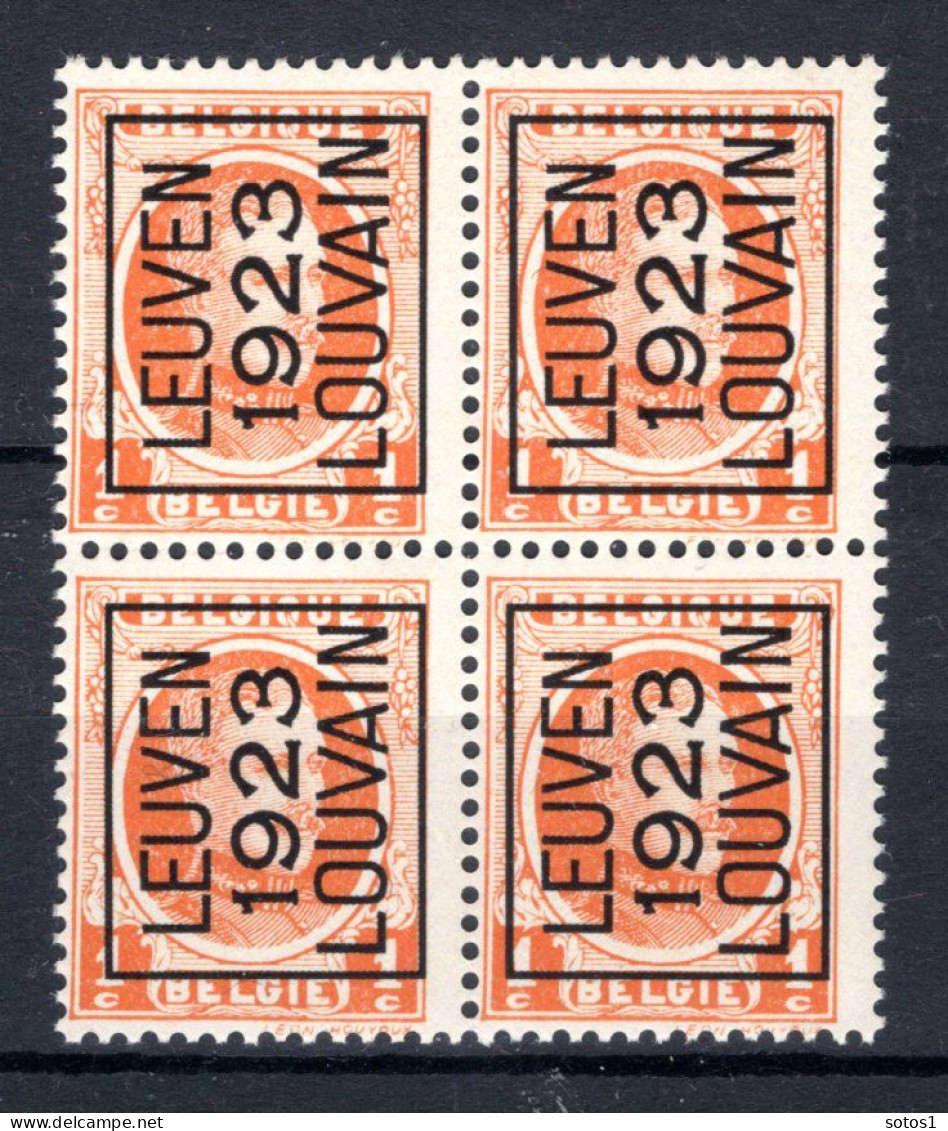 PRE75A MNH** 1923 - LEUVEN 1923 LOUVAIN (4stuks) - Typo Precancels 1922-31 (Houyoux)