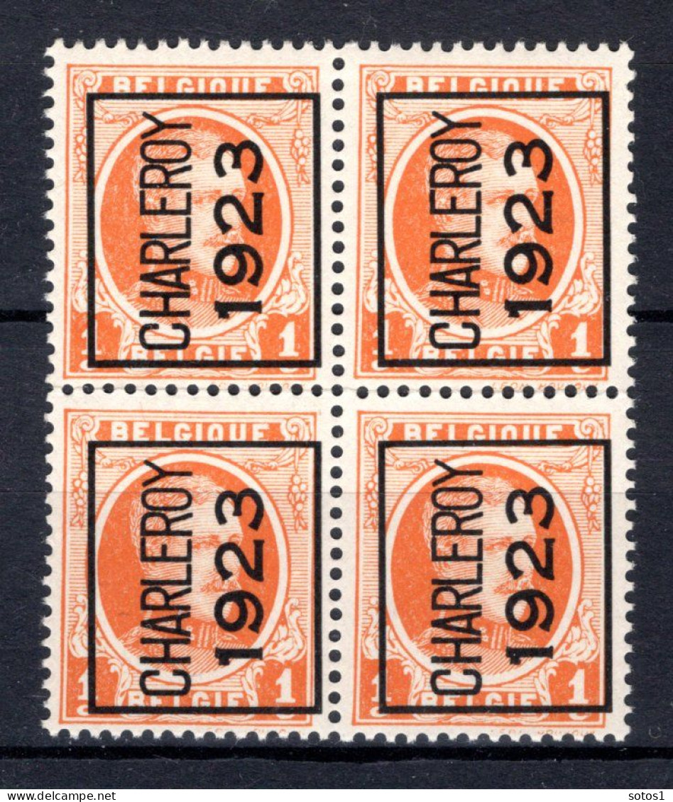 PRE73A MNH** 1923 - CHARLEROY 1923 (4stuks)   - Typo Precancels 1922-31 (Houyoux)