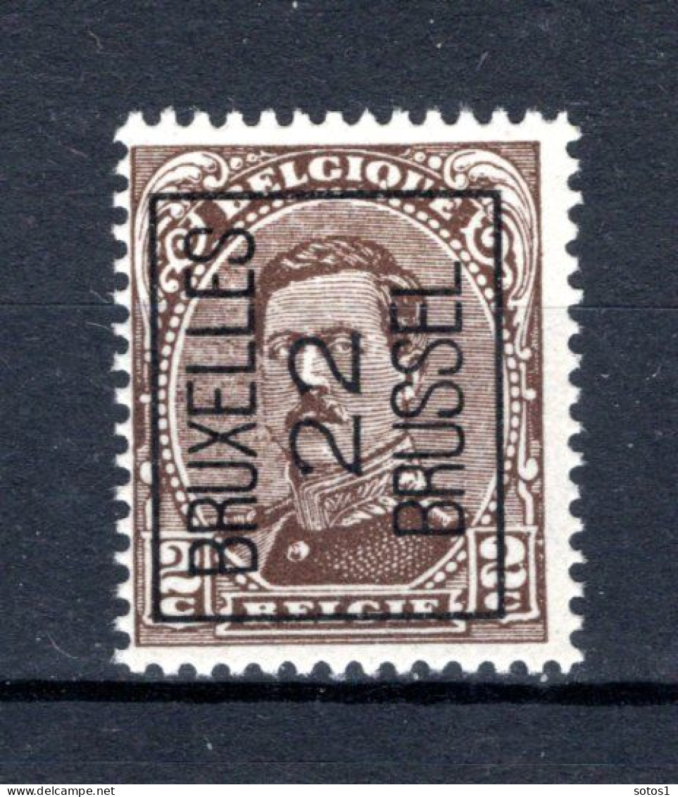 PRE58A-II MNH** 1922 - BRUXELLES 22 BRUSSEL - Typografisch 1922-26 (Albert I)