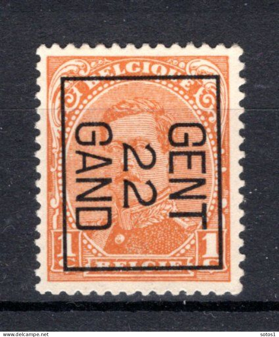 PRE56B MNH** 1922 - GENT 22 GAND - Typos 1922-26 (Albert I)