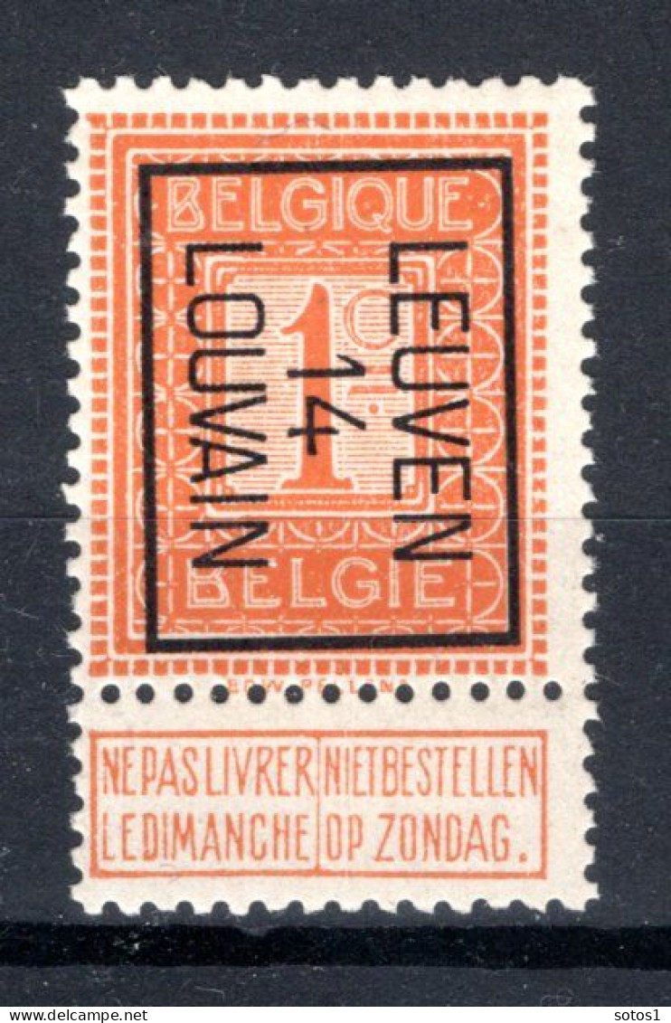 PRE47B MNH** 1914 - LEUVEN 14 LOUVAIN - Typo Precancels 1912-14 (Lion)